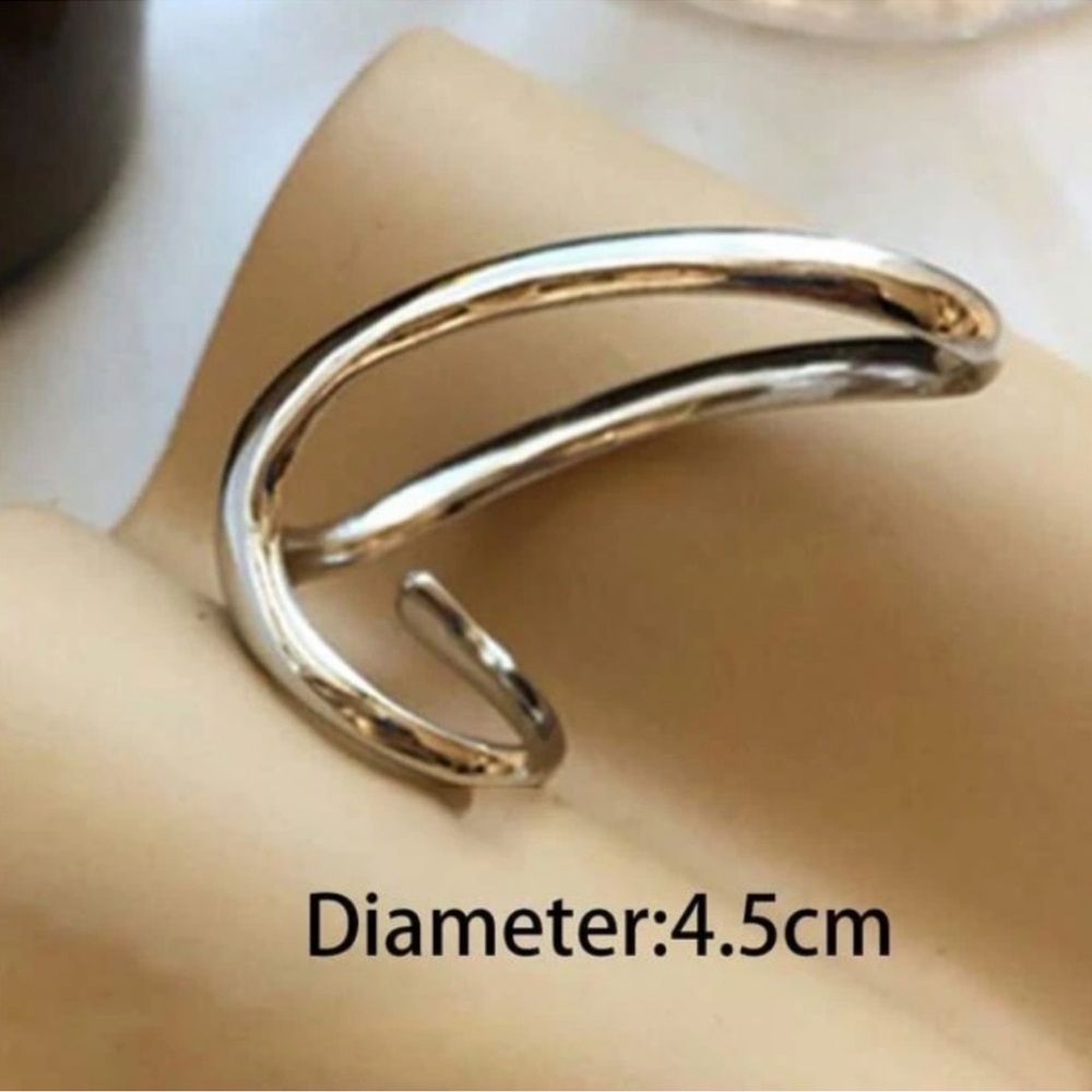 Stainless SILVER IRREGULAR RING - Picture 12 of 12